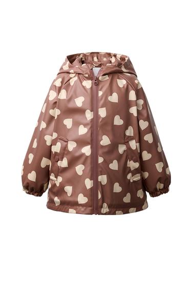 WATER-RESISTANT PRINTED RUBBERISED RAINCOAT - Pink by Zara - Image 0
