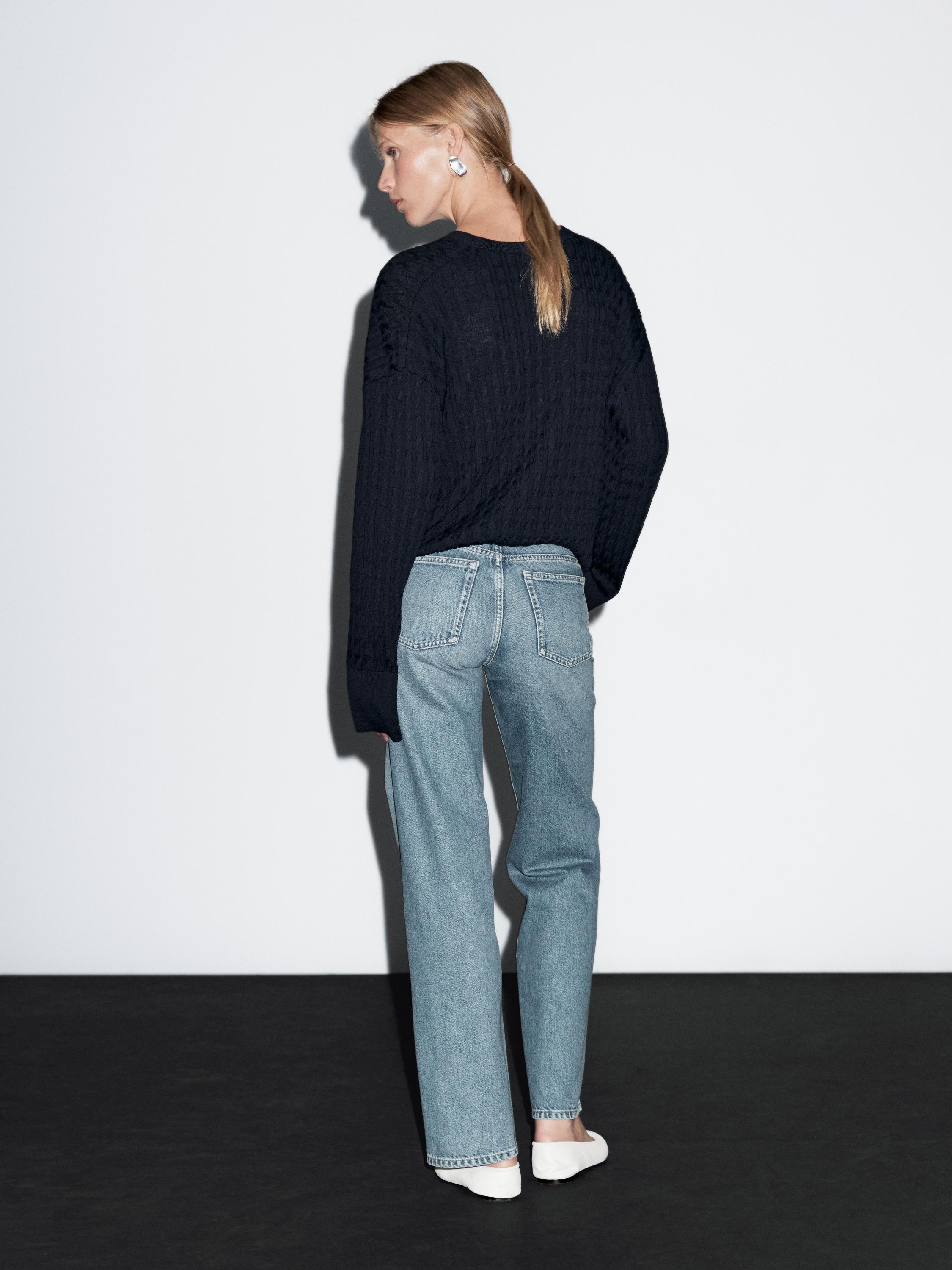 Jean straight taille basse