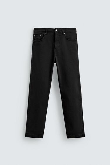 STRAIGHT-LEG TROUSERS - Black by Zara