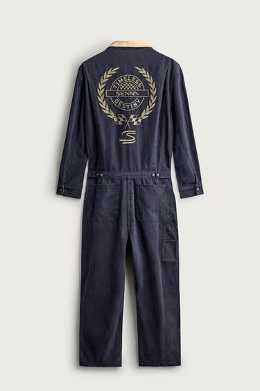 AYRTON SENNA © SENNA BRANDS OVERSIZE JUMPSUIT — Ink blue 2