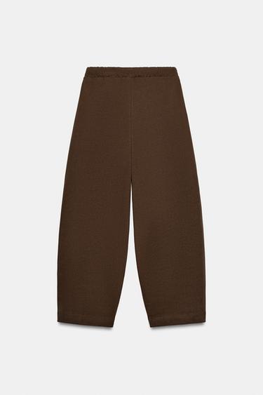 PANTALON BALLON - Marron clair de Zara - Image 6