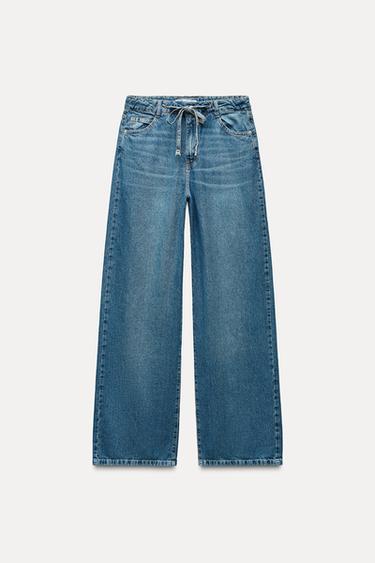 JEANS Z1975 WIDE LEG TIRO ALTO - Azul medio de Zara
