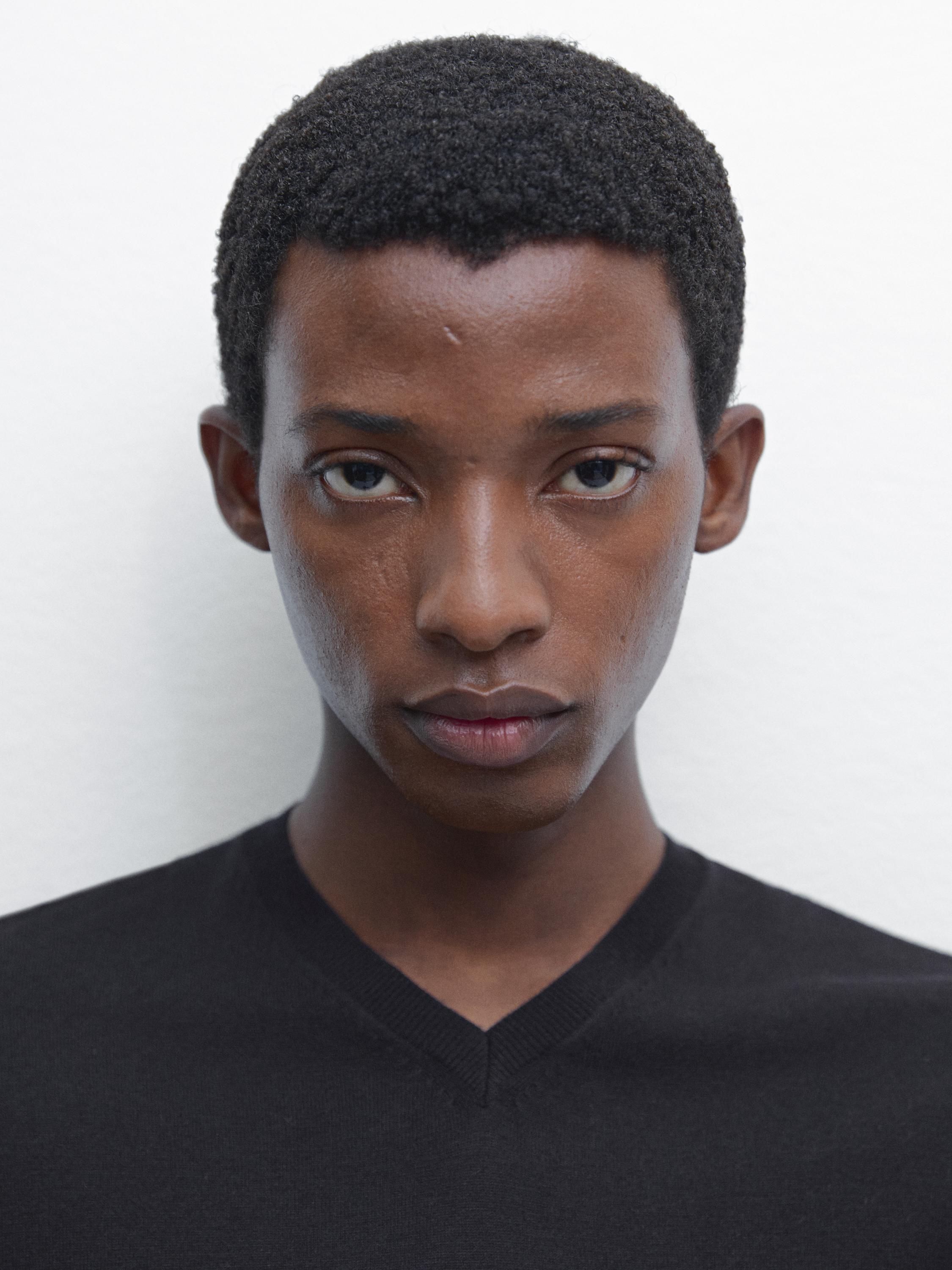 Knit wool blend sweater