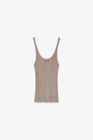 ТОП ІЗ МЕТАЛІЗОВАНИМ ЕФЕКТОМ - Рожевий Zara