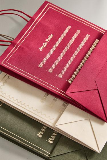 LOT SACS NOTES DE MUSIQUE NOËL (LOT DE 4) - Multicolore de Zara - Image 2