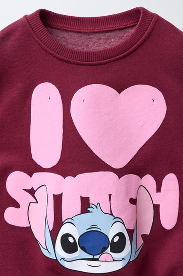 LILO & STITCH © DISNEY RIBBED JOGGING SWEATSHIRT AND LEGGINGS SET - Burgundy by Zara - Image 2