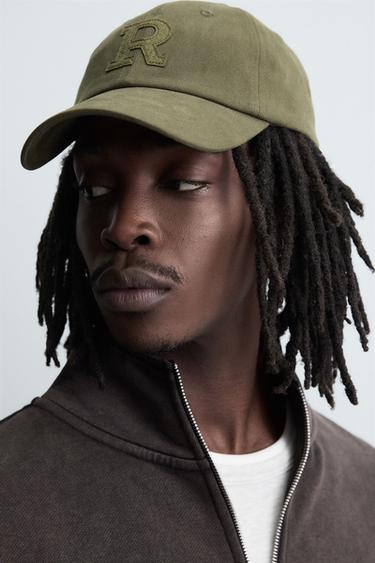 CAP WITH LETTER PATCH - Khaki by Zara - Image 2
