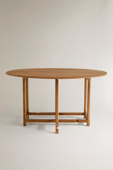 MESA OVALADA PLEGABLE - Beige claro de Zara