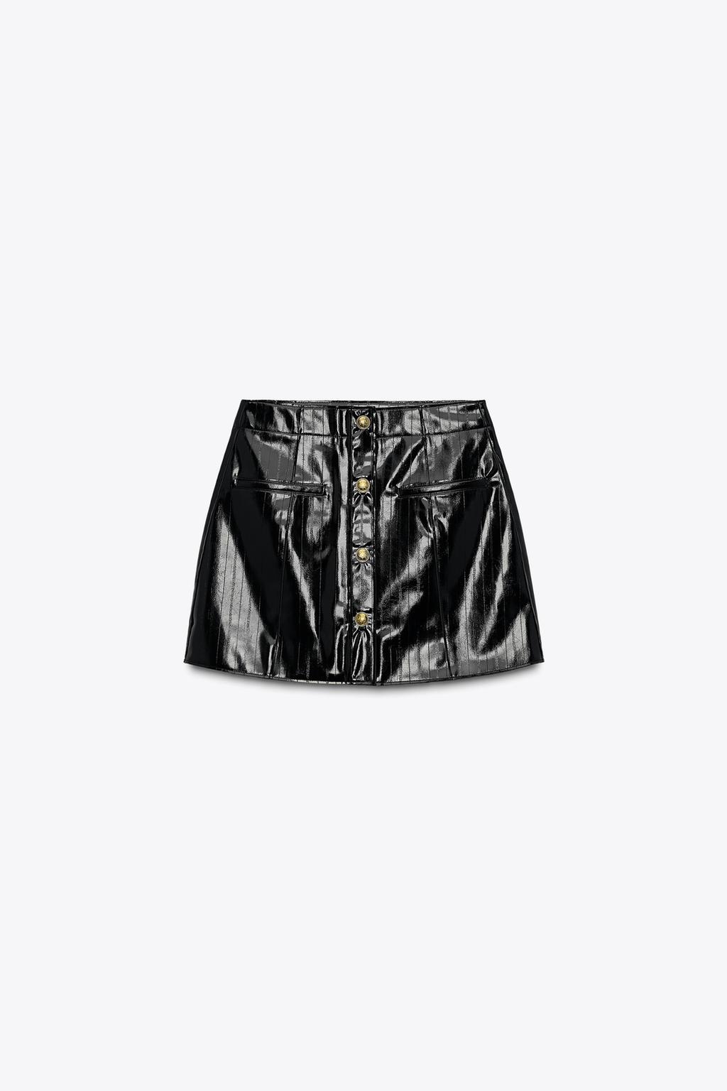 Thumbnail image for ZW COLLECTION LEATHER EFFECT SHORT SKIRT