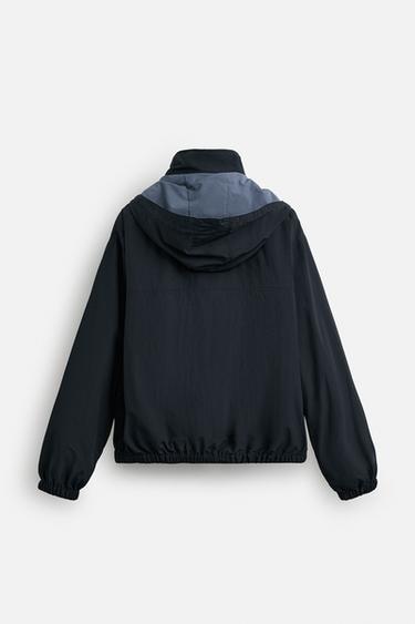 WATER-REPELLENT TECHNICAL JACKET - Navy blue by Zara - Image 7