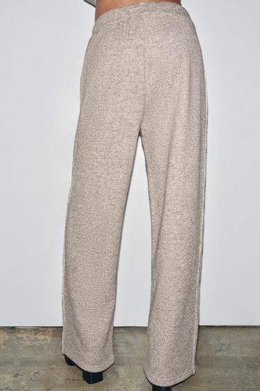 WIDE RUSTIC TROUSERS - Brown / Taupe by Zara - Image 1