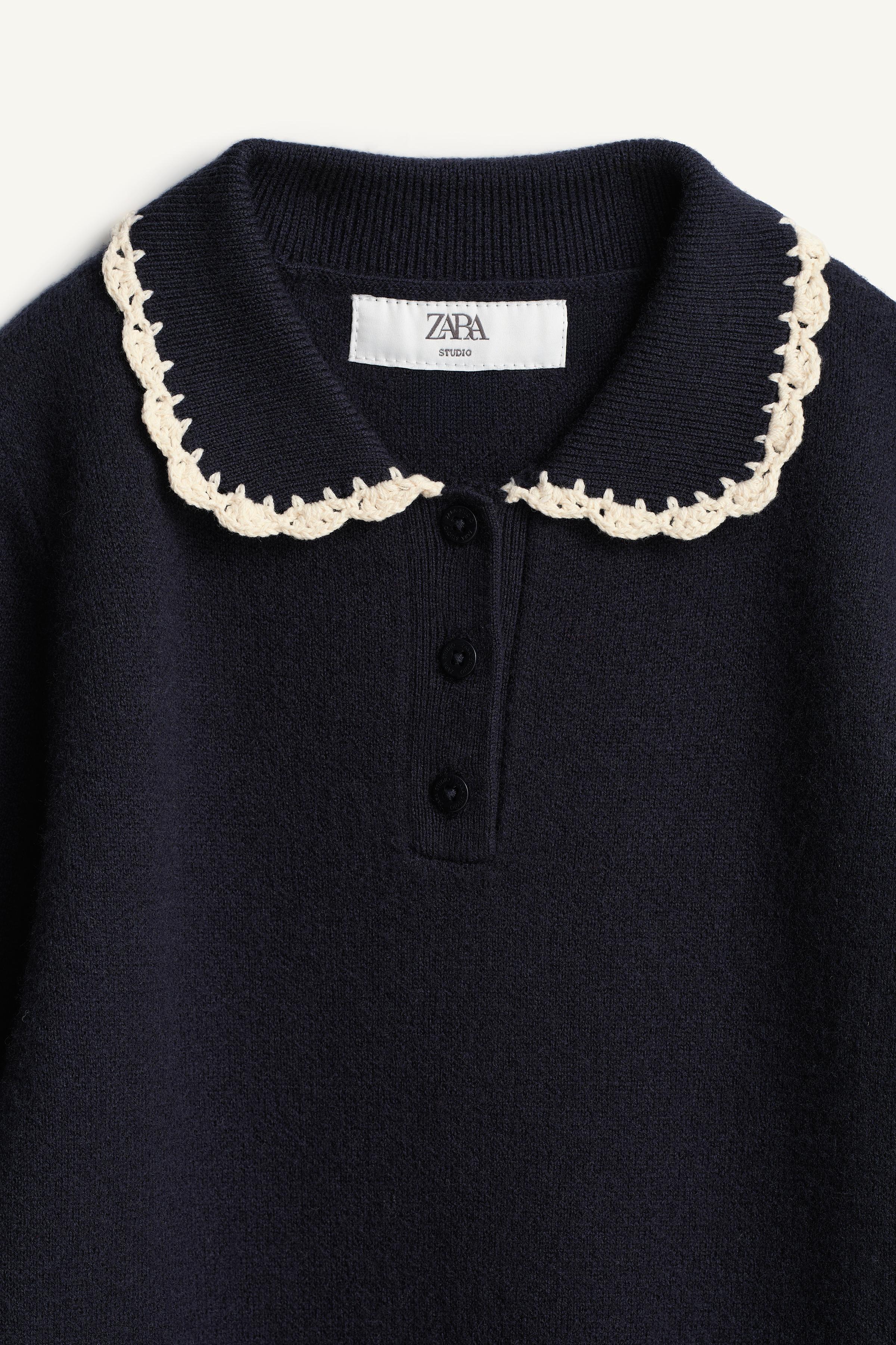 LIMITED EDITION 100% WOOL CROCHET DETAIL DRESS