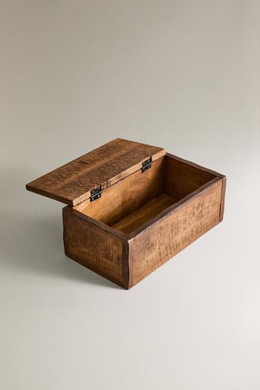 ANTIQUE-FINISH WOODEN BOX - Brown by Zara - Image 1
