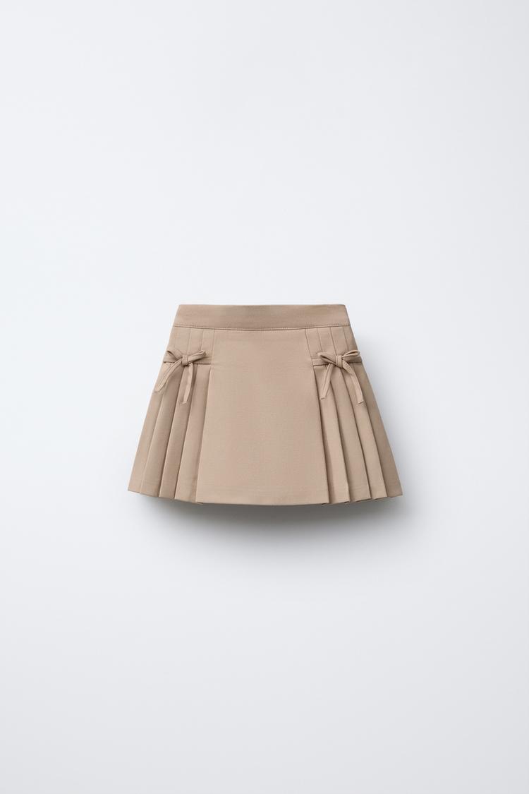 リボンバミューダスコート - ダークキャメル | ZARA Japan / 日本