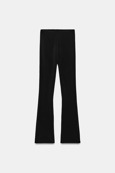 Zara STRETCH ANKLE PANTS - Black