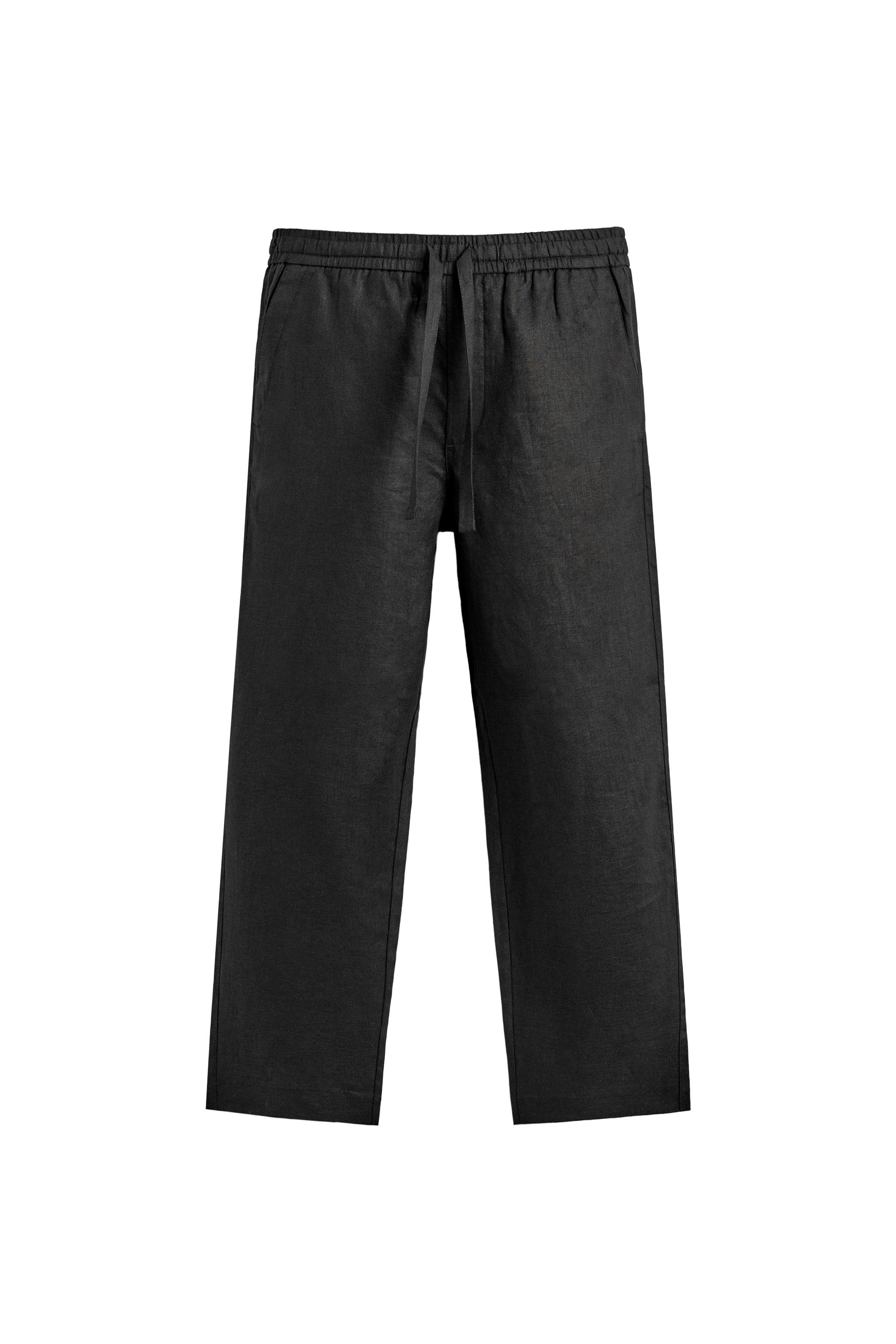 100%リネン リラックスフィットパンツ - ライトベージュ | ZARA Japan 