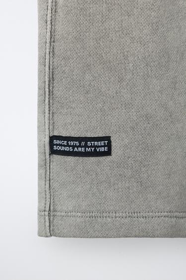 SHORT EFFET DÉLAVÉ - Gris de Zara - Image 3