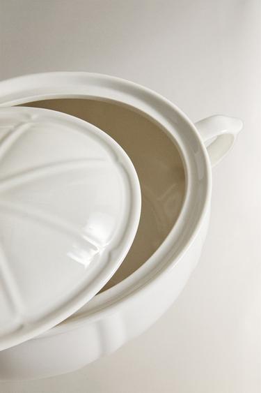PORCELAIN TUREEN WITH RAISED DESIGN - White by Zara - Image 3