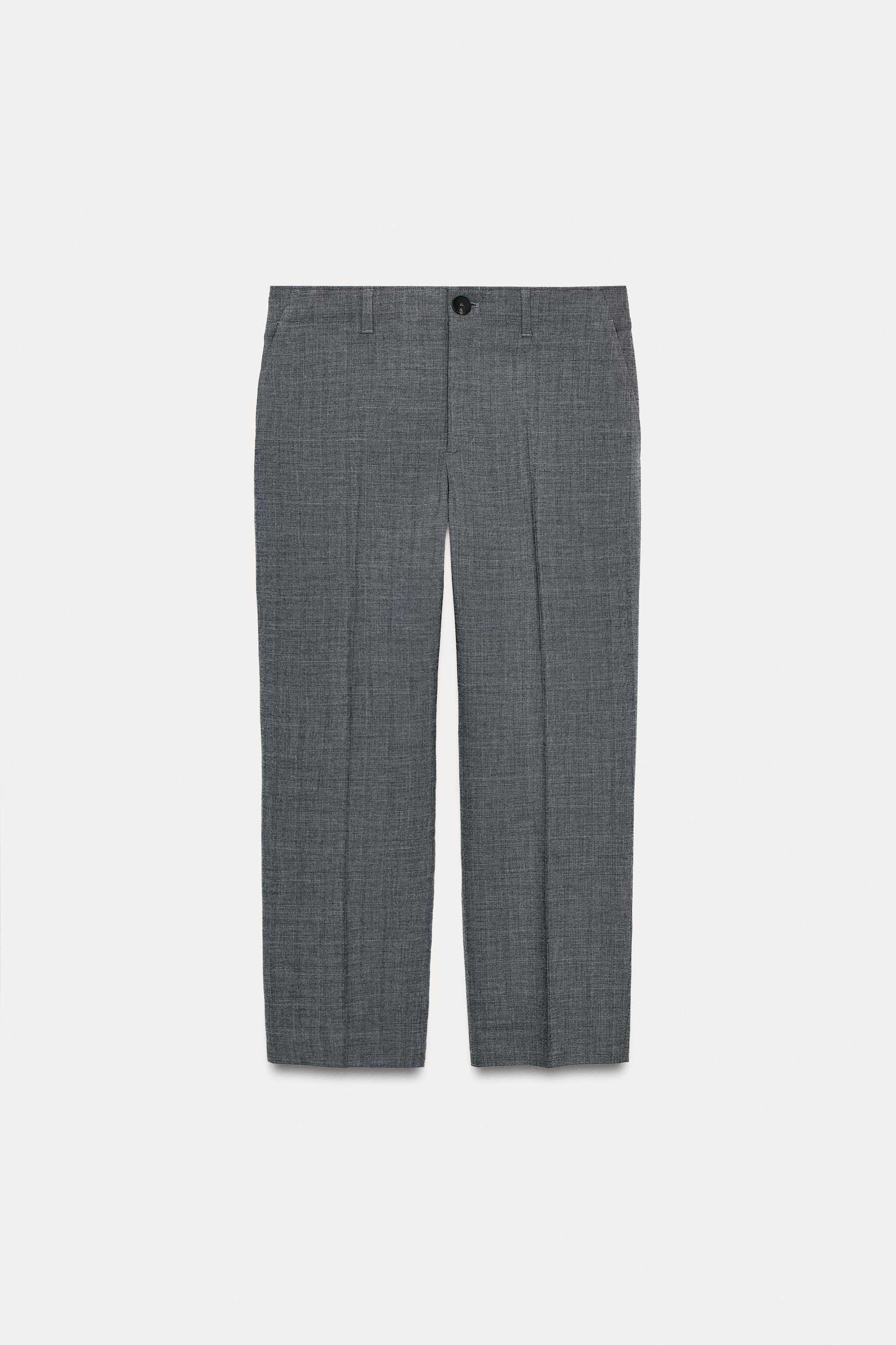 ZW COLLECTION PLAID STRAIGHT PANTS