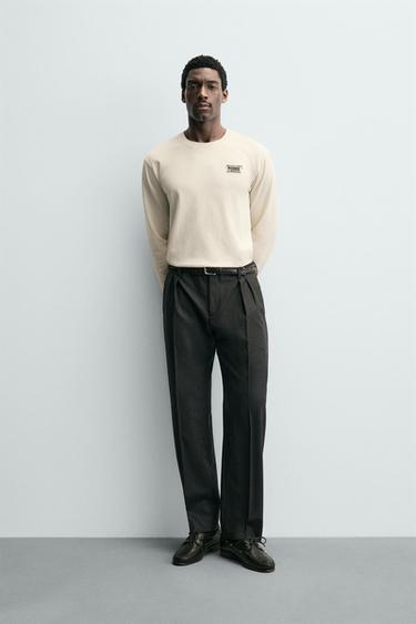 PIZZERIA LA MONTECARLO PRINT T-SHIRT - Ecru by Zara