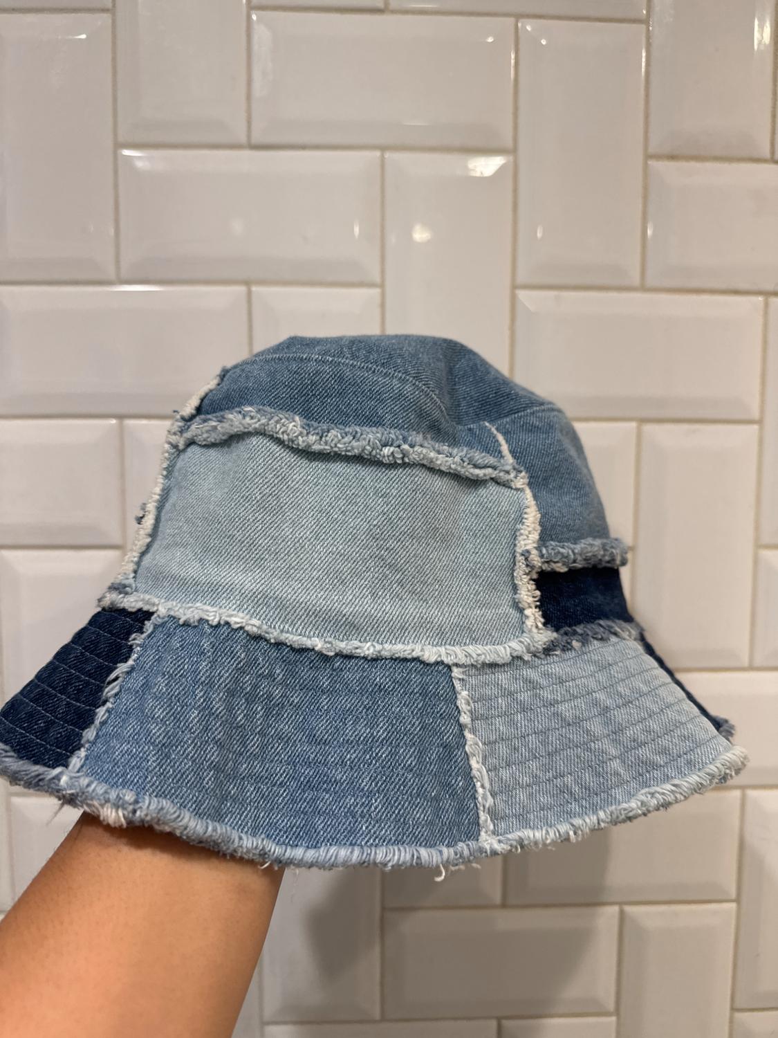 SOMBRERO BUCKET DENIM PATCHWORK