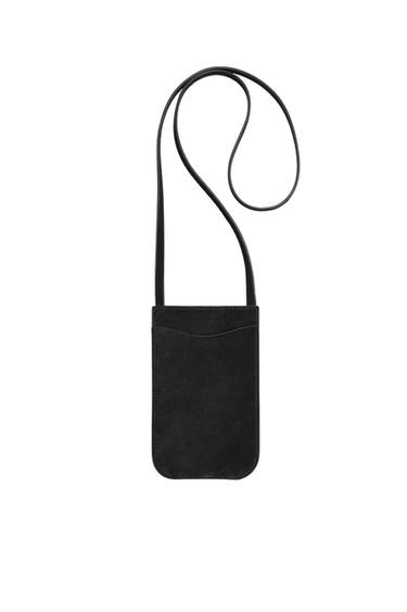 BANDOLERA PIEL - Negro de Zara