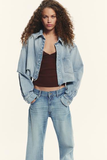 JEANS TRF RECTOS TRABILLA TIRO MEDIO - Azul de Zara