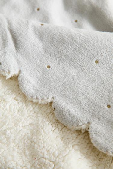 COSY GLITTER CHILDREN’S BLANKET - Light blue by Zara - Image 3