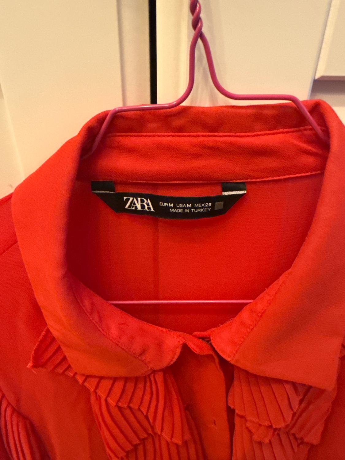 CAMICIA PLISSETTATA ROSSA - Image 2