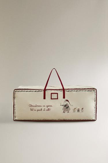 CHRISTMAS TREE STORAGE BAG - أحمر الخاص بـ Zara