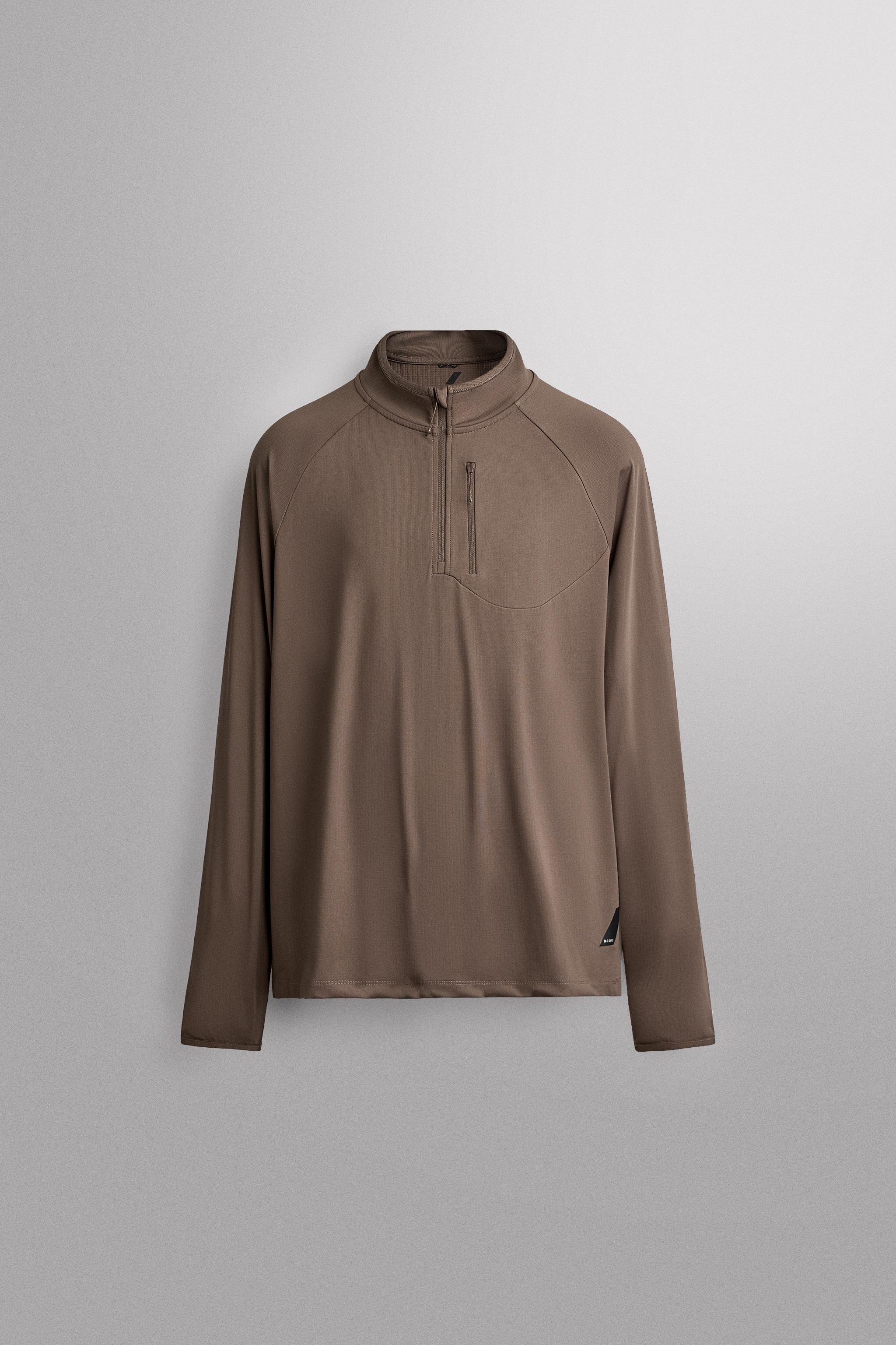 THERMAL QUARTER-ZIP SWEATSHIRT