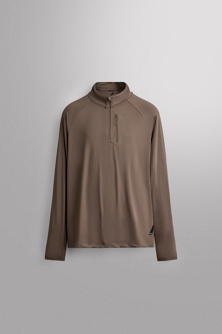 Sudadera termica cuello cremallera