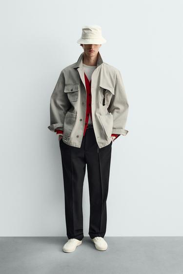 LIMITED EDITION STRAIGHT-LEG WOOL TROUSERS - Black by Zara