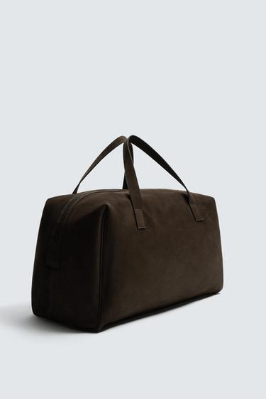 SAC À MAIN EN CUIR - Marron de Zara - Image 1
