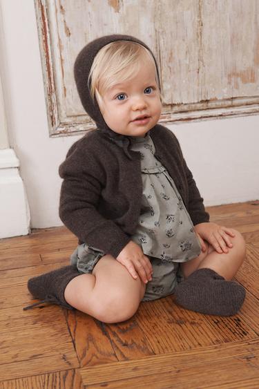 100% CASHMERE LIMITED EDITION CARDIGAN - Brown / Taupe by Zara