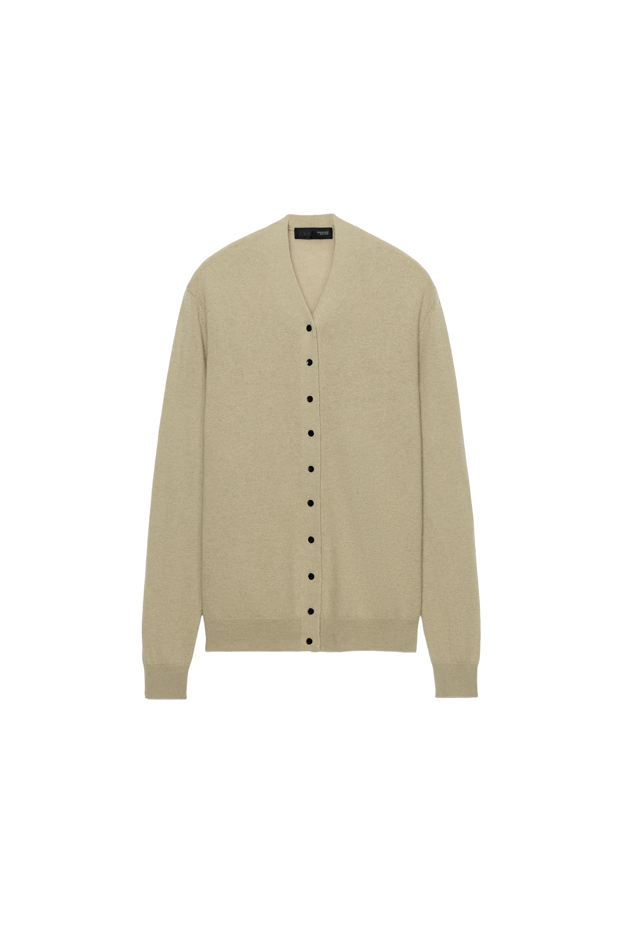 CHAQUETA 100% LANA EXTRASUAVE CUELLO PICO