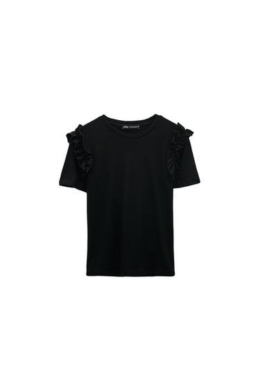 RUFFLED T-SHIRT