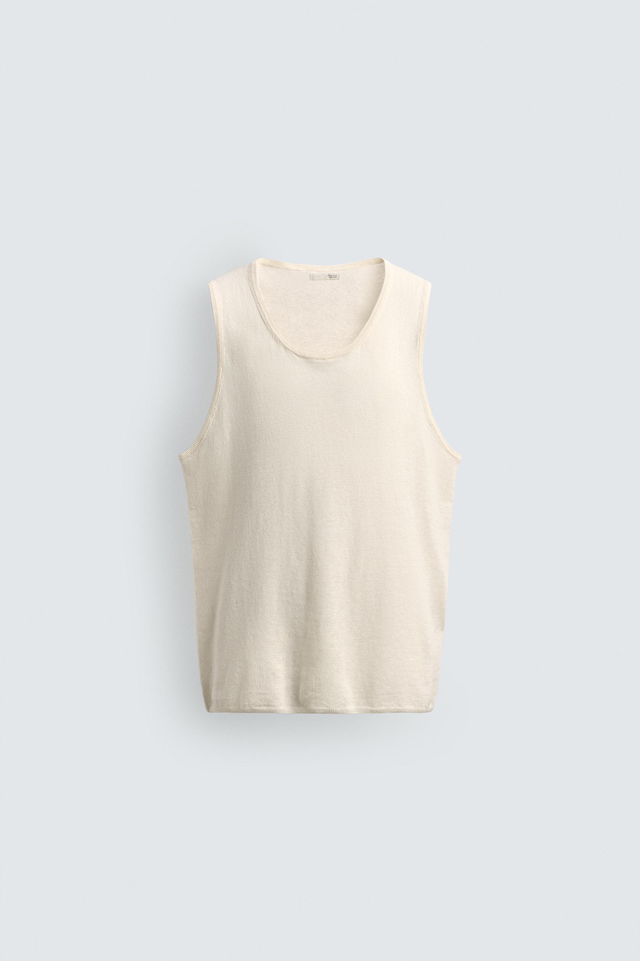 LINEN - COTTON KNIT TANK TOP