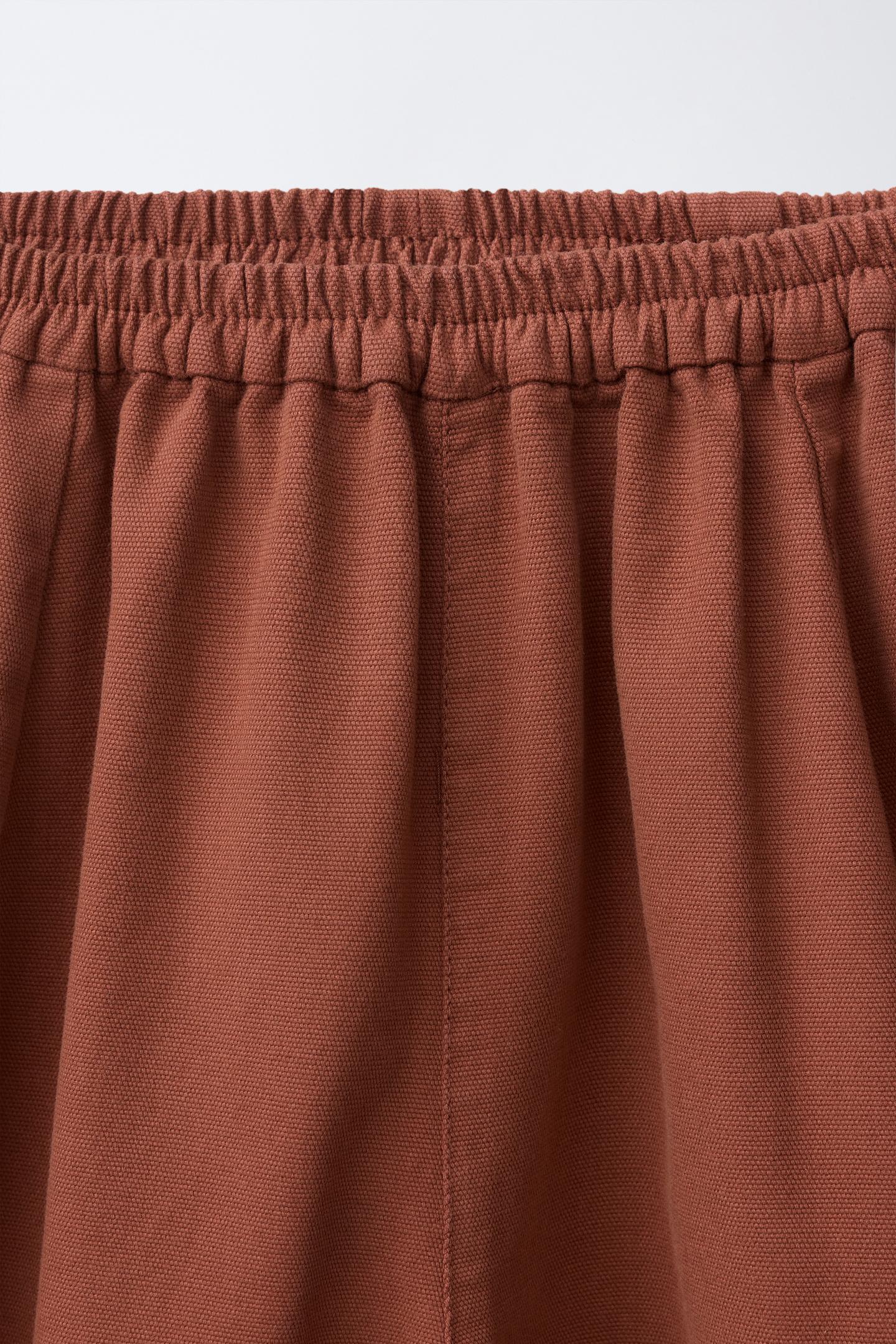 Детские брюки Zara Solid Balloon, цвет: Кирпичный — фото 4