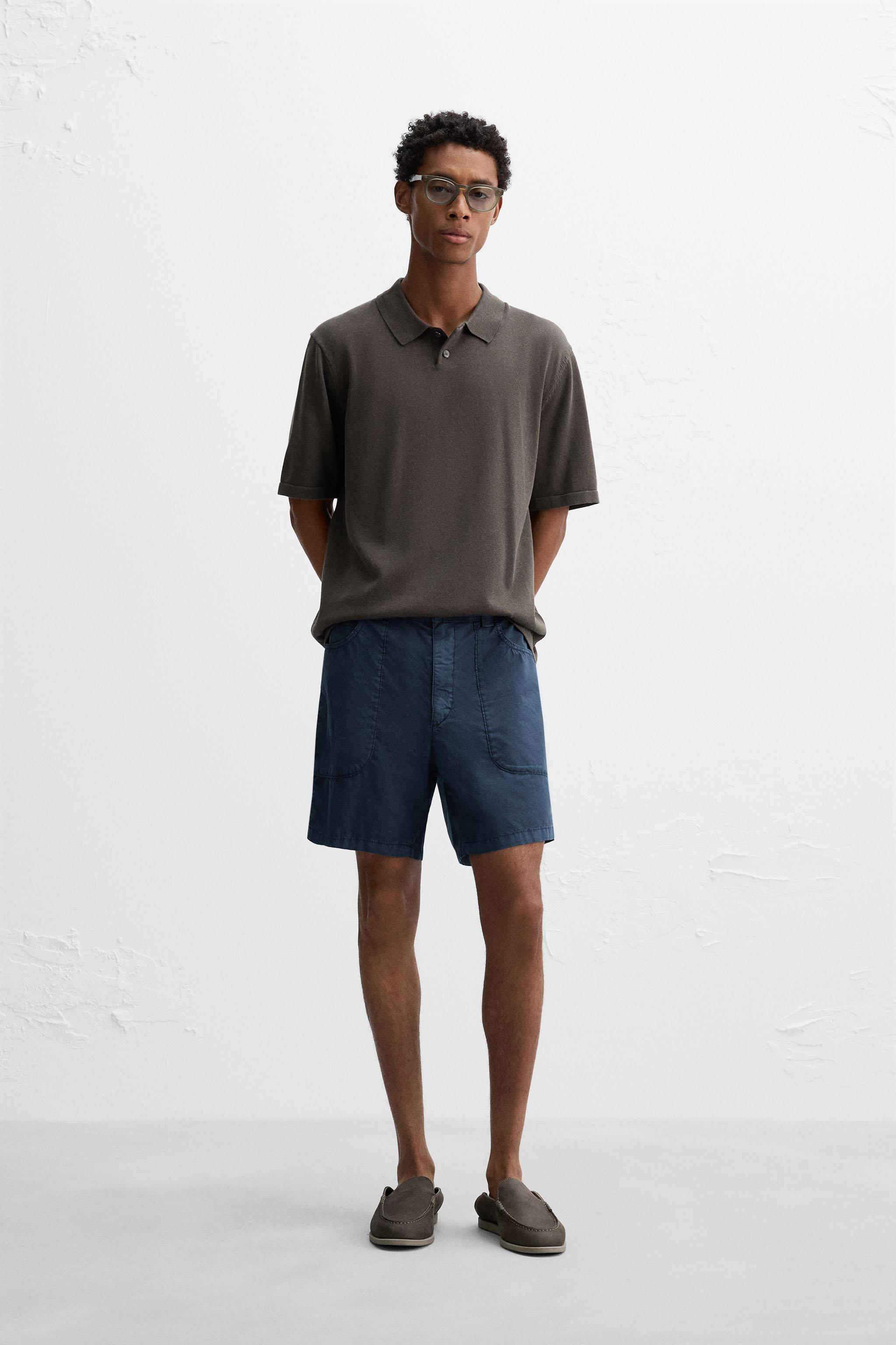 トップス Apartment Three CottonBlend Knitted Polo 3sixteen-knit-polo-earth-pima-