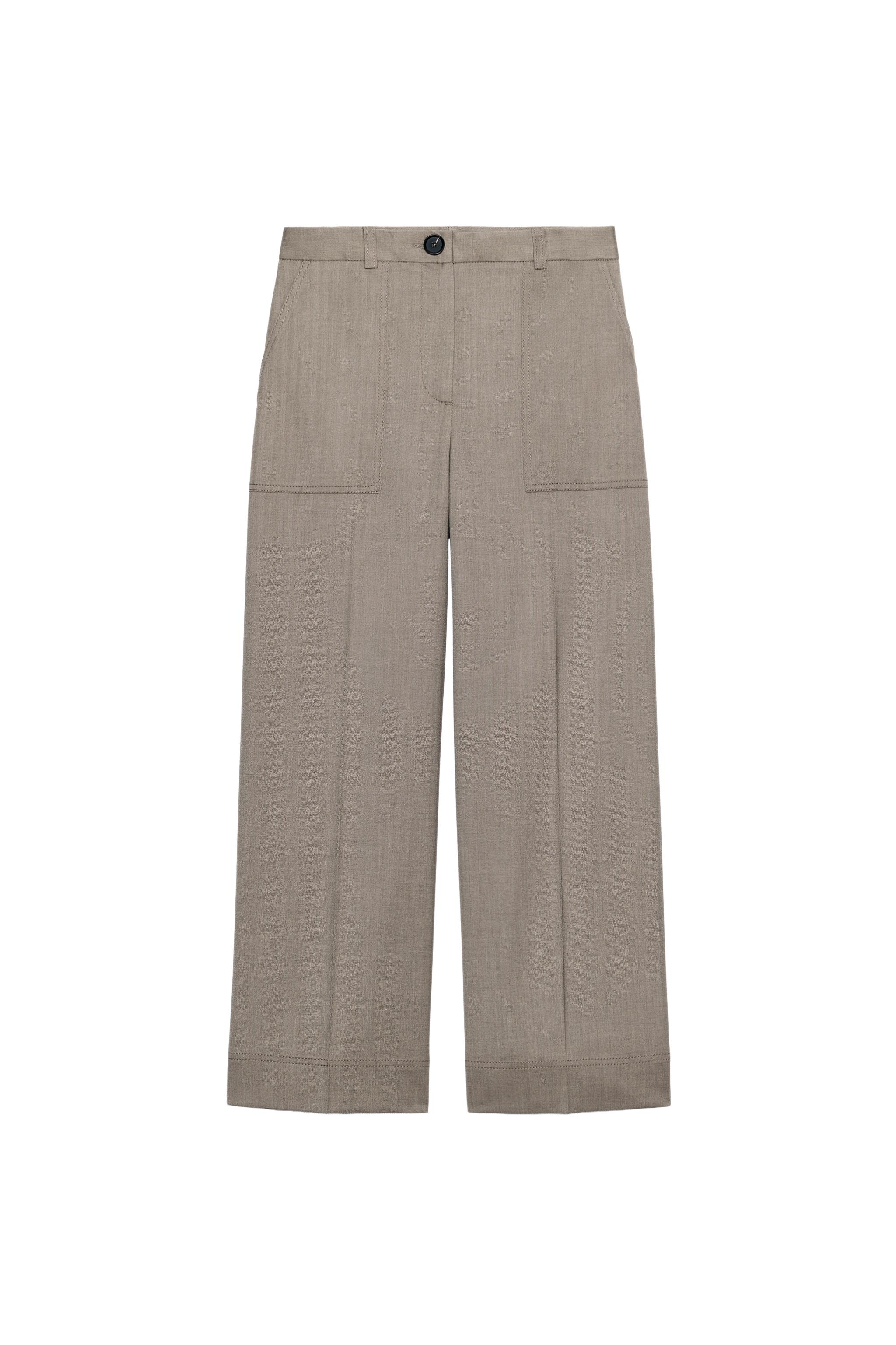 PANTALÓN RECTO CROPPED