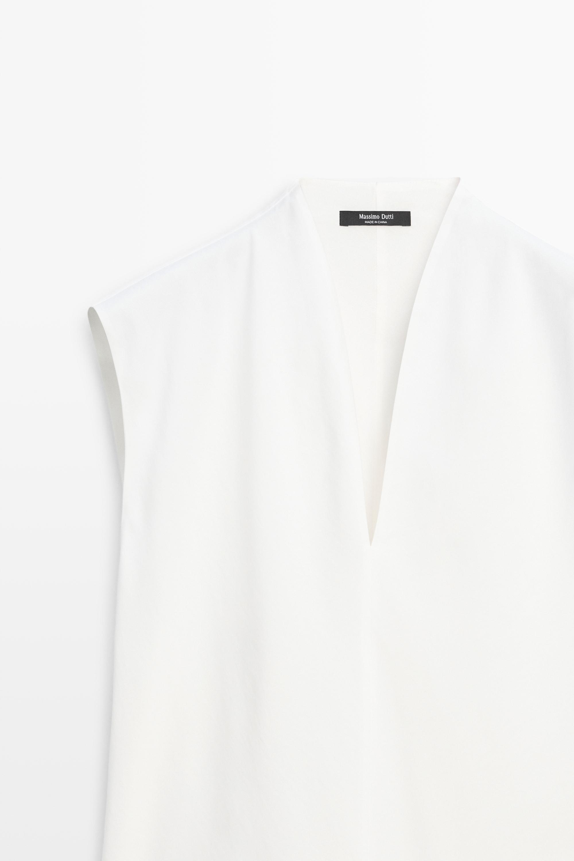 Matching dress with pleated skirt — Oyster-white