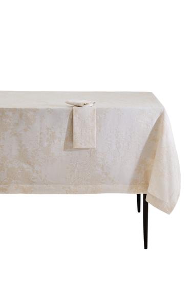 TISCHDECKE AUS BAUMWOLLE MIT JACQUARDMUSTER - Beige von Zara