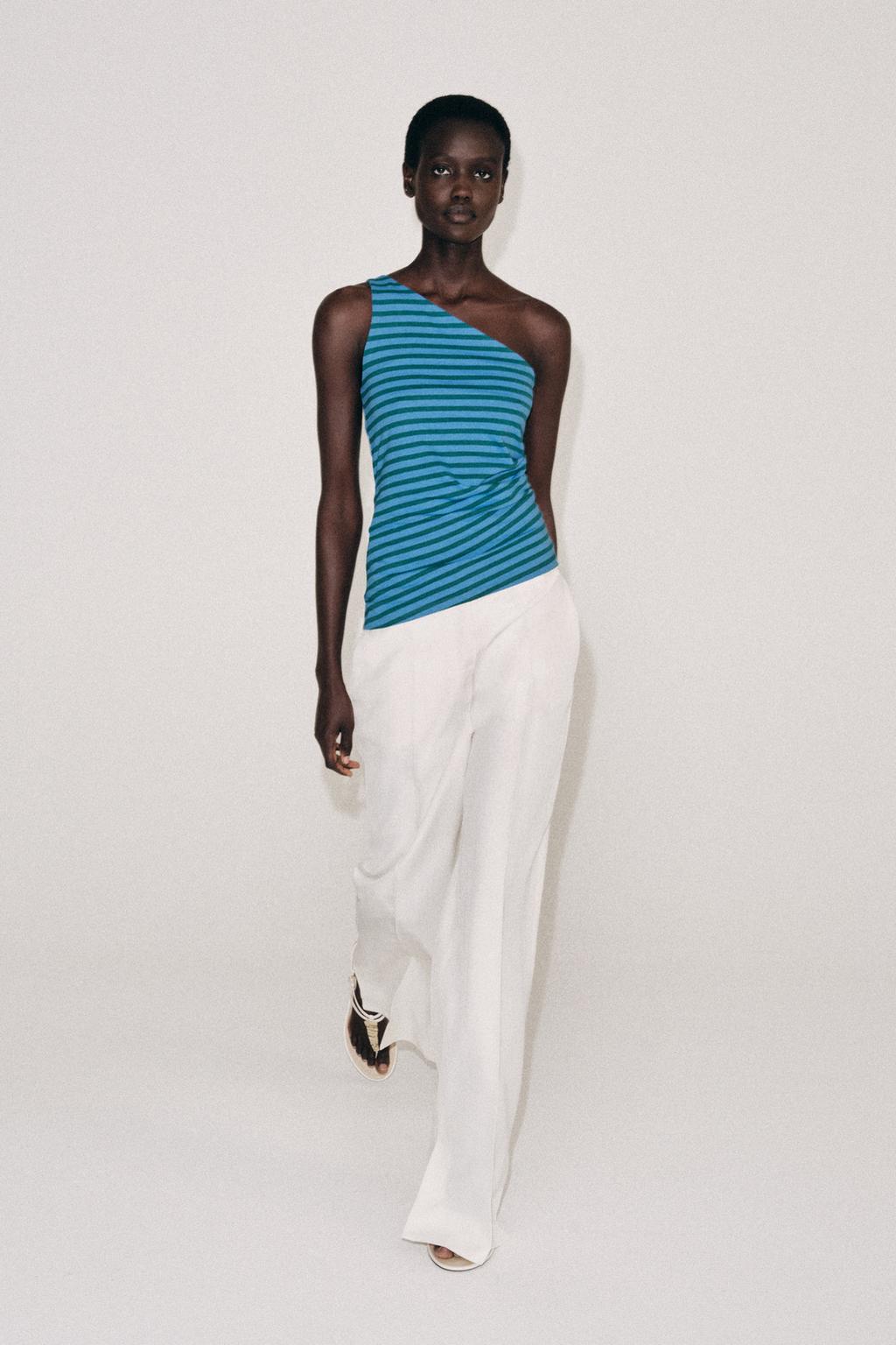ASYMMETRIC STRIPED TOP - image 2