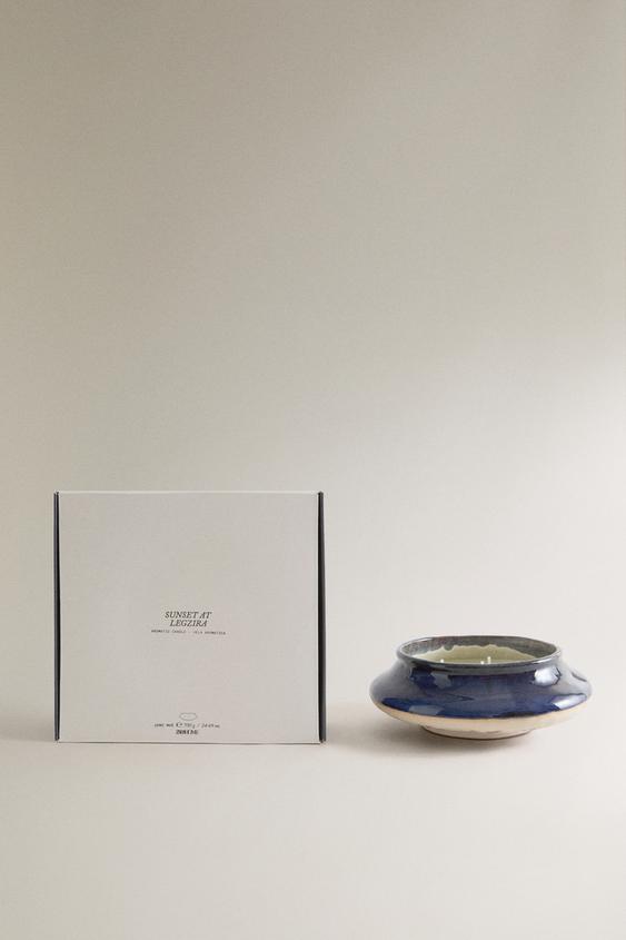 (700 G) SUNSET AT LEGZIRA SCENTED CANDLE - SAND/BROWN by Zara - Image 0