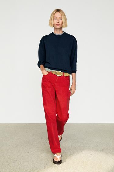 Zara 100% cashmere long sleeve sweater - Navy blue