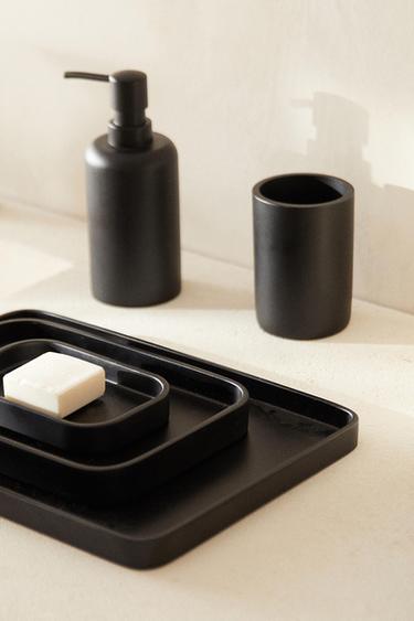 ENSEMBLE DE SALLE DE BAIN EN RÉSINE - Jaune de Zara