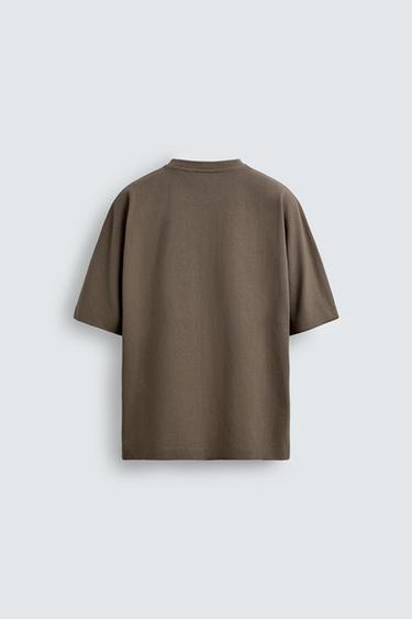 WASHED HEAVYWEIGHT T-SHIRT - Earth by Zara - Image 6