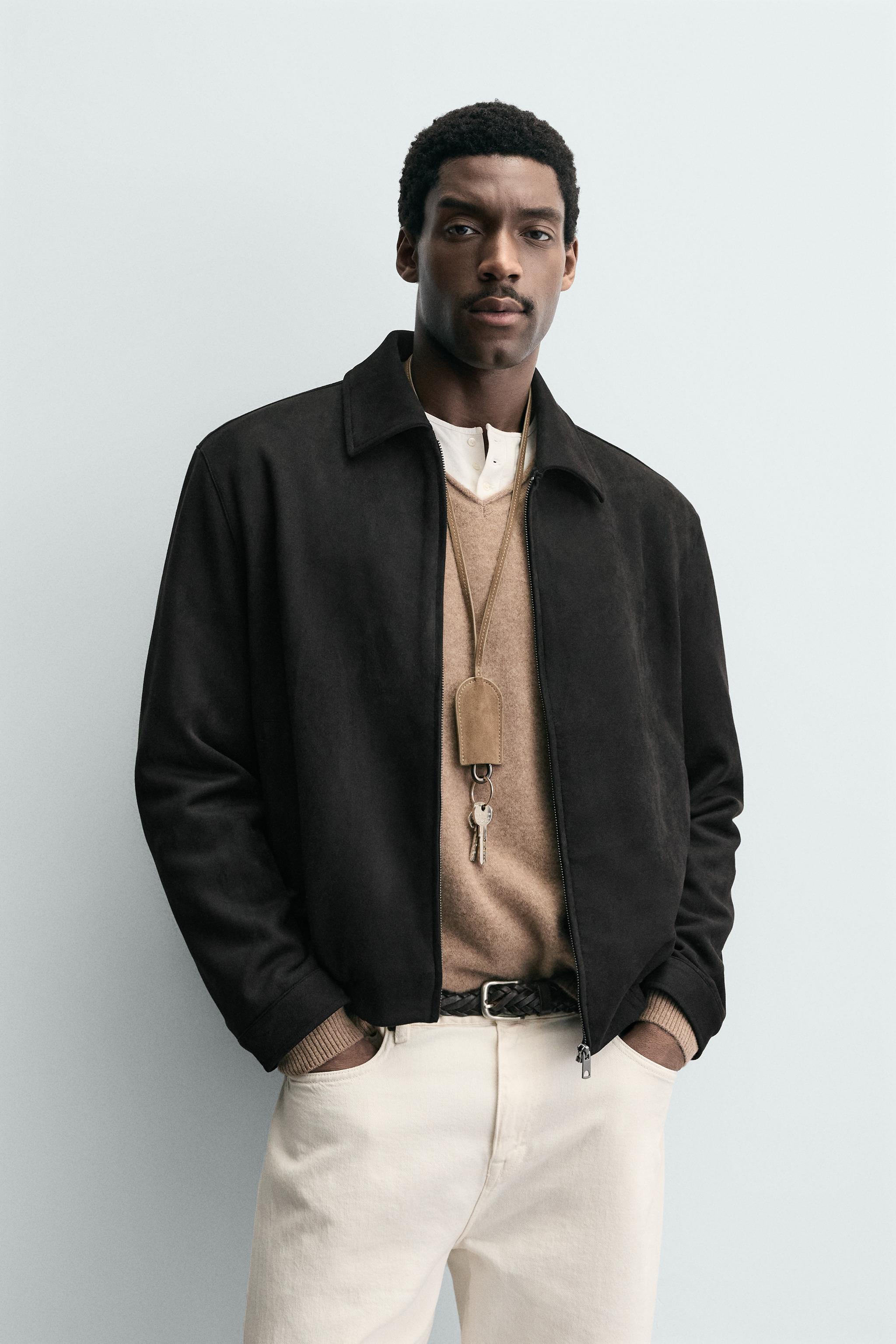 FAUX SUEDE JACKET