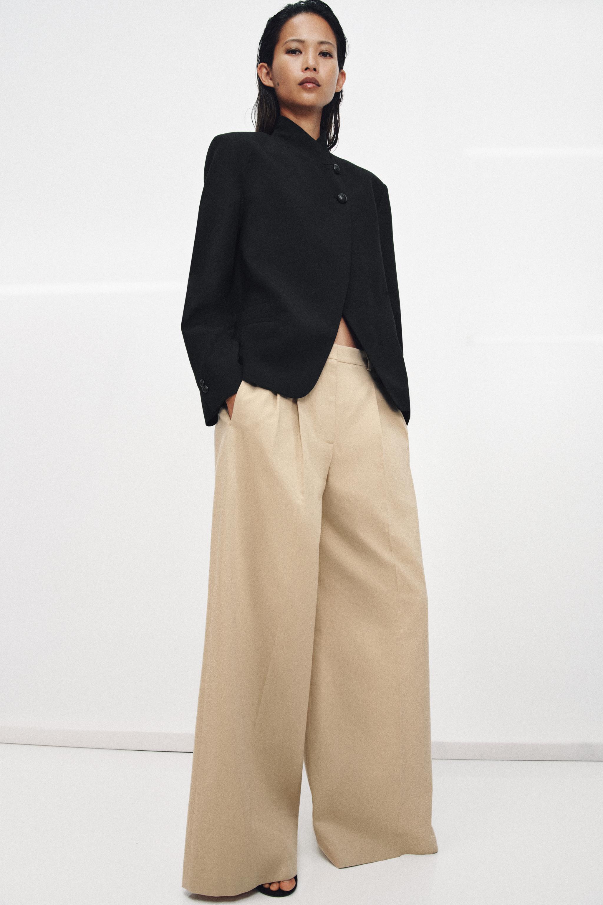 PANTALON WIDE LEG PLIS ZW COLLECTION